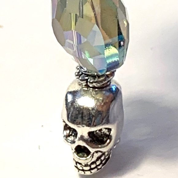 Iridescent Glass Skill Earrings - Picture 4 of 4